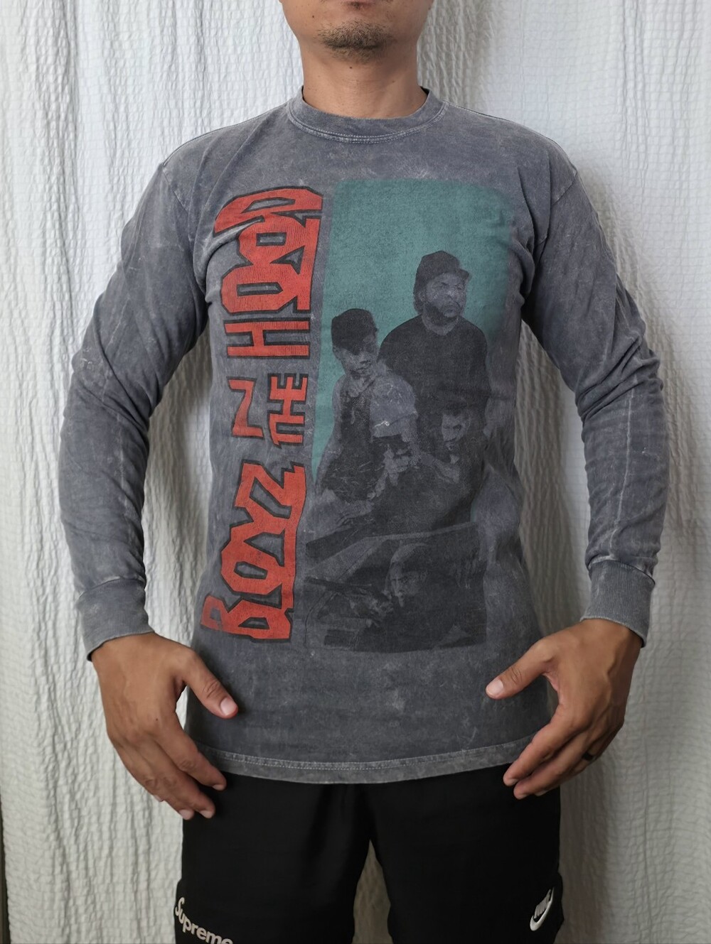 Y2K Philcos Boyz in the Hood Long Sleeve Shirt Medium